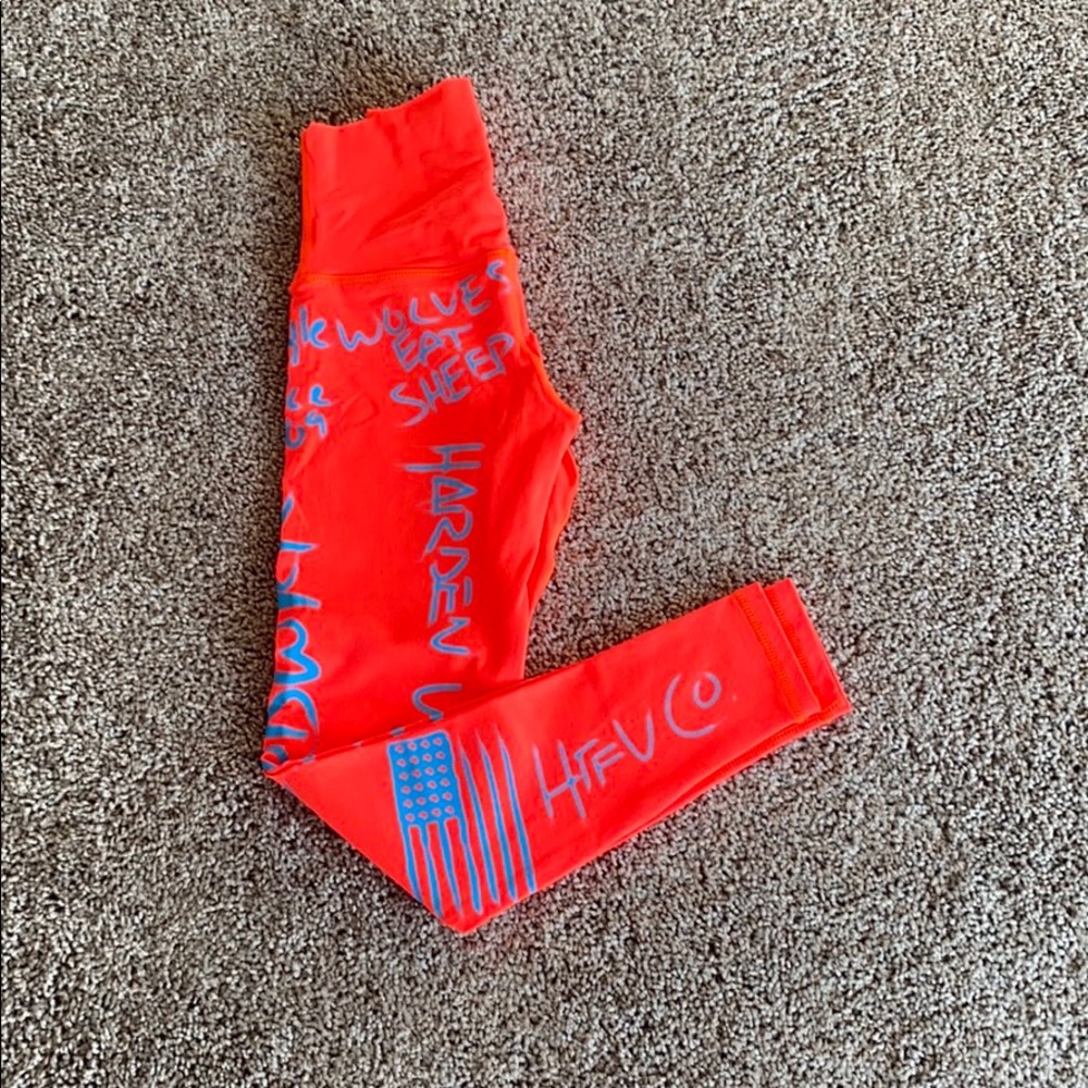 🆕 {HTFU} Space Orange Leggings